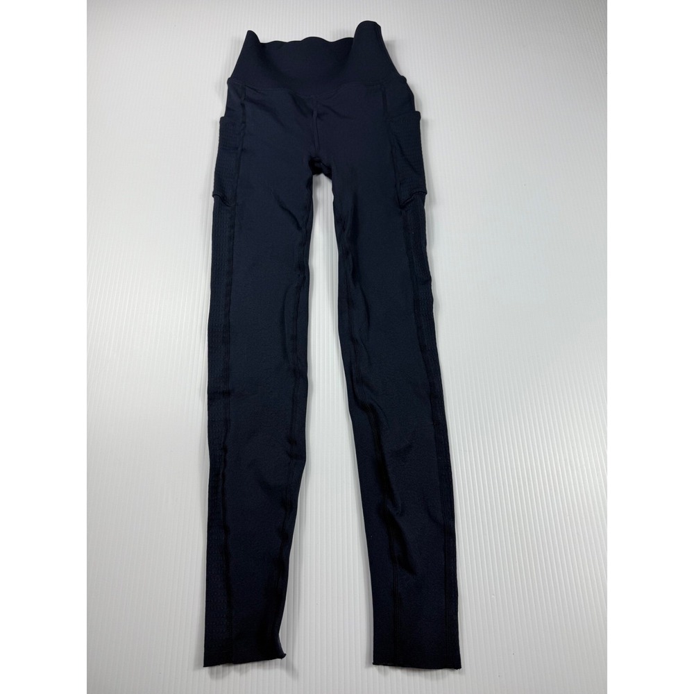 Fabletics SculptKnit Leggings High Waisted with Pockets Athletic Blue Size S